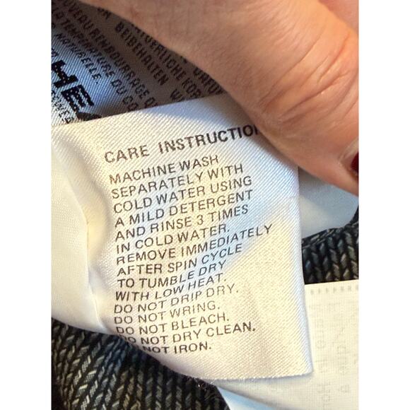 VTG Head Thermore Gray Chevron Pattern High Neck Dolman Sleeve Ski Snow Jacket 4 - Picture 5 of 6